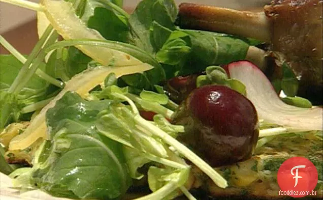 Salada de Cereja e Broto de Ervilha