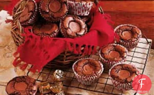 Copos de Brownie de Manteiga de Amendoim