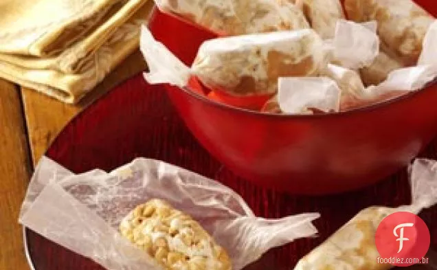 Tortas de nozes caramelizadas