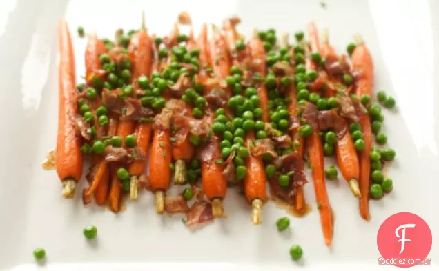 Cenouras Com Ervilhas E Pancetta