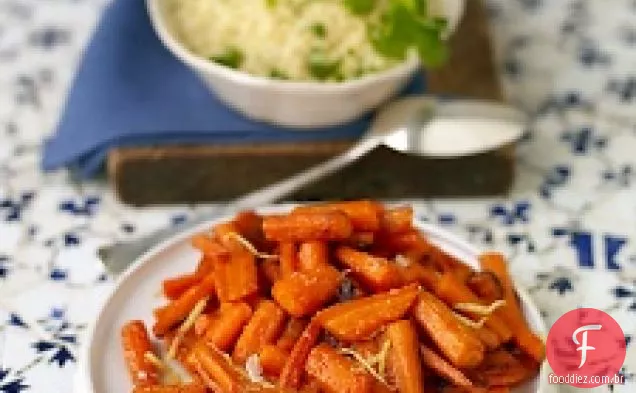 Cenouras Assadas Com Molho De Limão