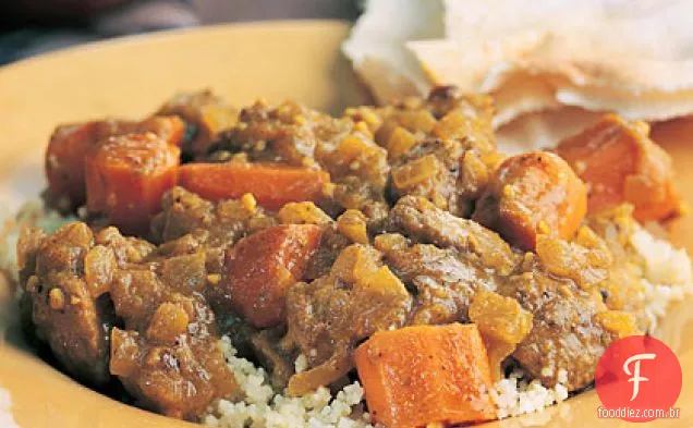 Cordeiro e cenoura Curry