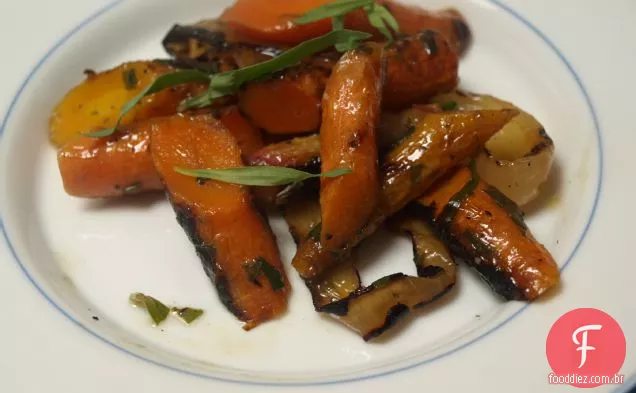 Cenouras De Estragão Grelhadas