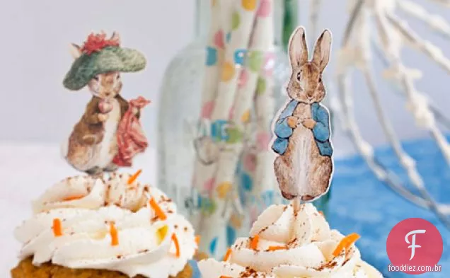 Peter Rabbit Carrot Cupcakes-Sem Glúten