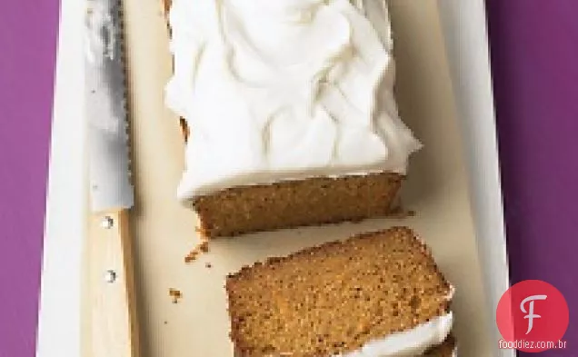 Bolo De Chá De Cenoura Com Cobertura De Cream Cheese