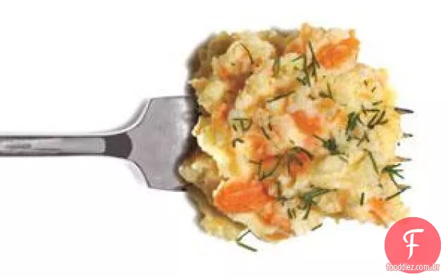 Purê De Batatas Com Cenoura E Endro