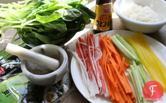 Kimbap Vegetariano Básico