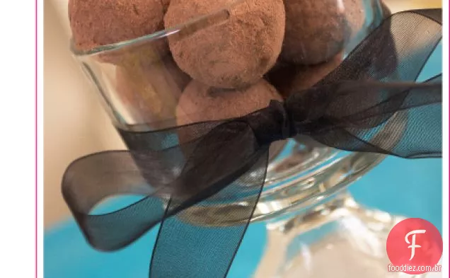 Chocolate gengibre trufas {com cacau e sal marinho defumado}