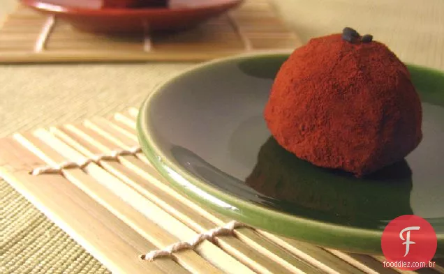 Trufas De Gengibre Wasabi Com Gergelim Preto