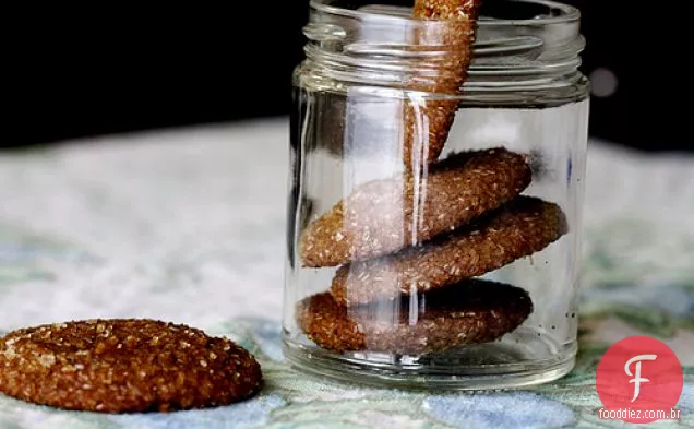Chewies De Gengibre Com Crosta De Açúcar