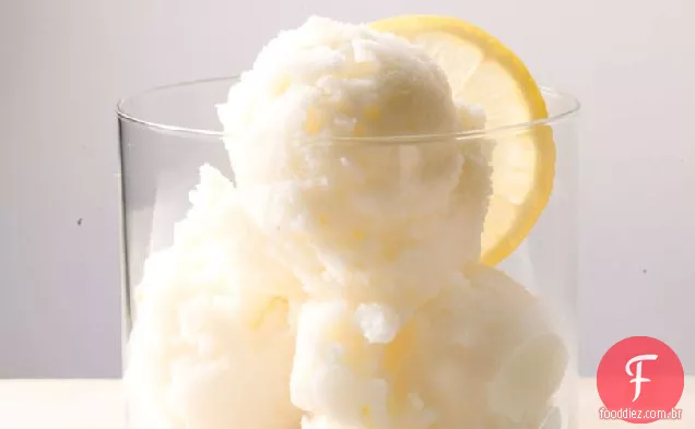 Iogurte congelado limão-gengibre