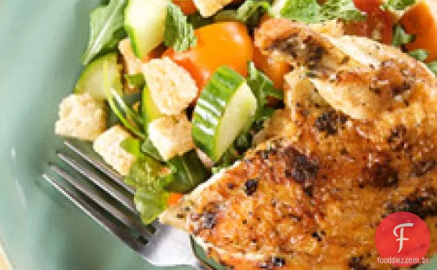 Frango Gengibre Sob Um Tijolo
