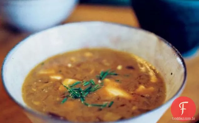Sopa De Miso De Erva-Doce E Gengibre