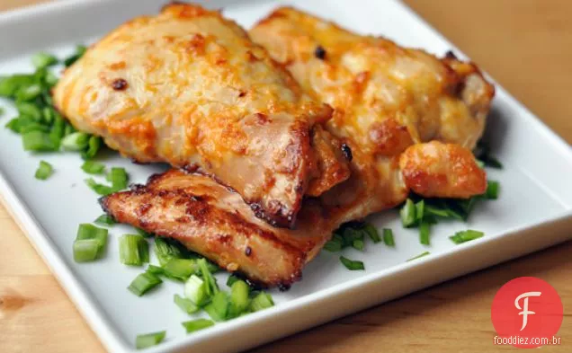 Coxas De Frango Assadas Picantes Com Miso E Gengibre