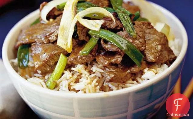 Carne com gengibre