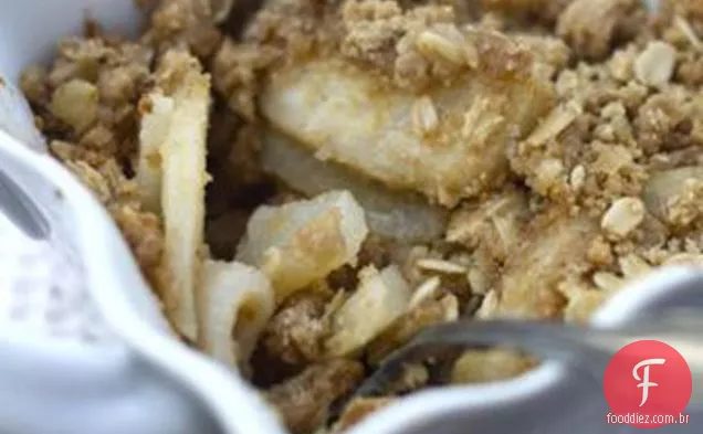 Crumble De Pêra E Gengibre Cristalizado