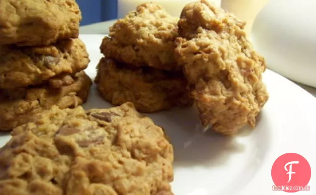 Biscoitos De Aveia De Duas Maneiras: Medjool Date & Noz Ou Chocolate Ch