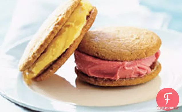 Biscoito de gengibre-sanduíches de sorvete