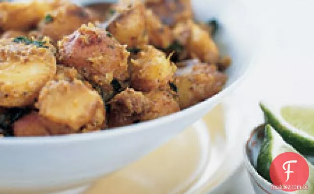 Batatas Novas Com Gengibre E Hortelã