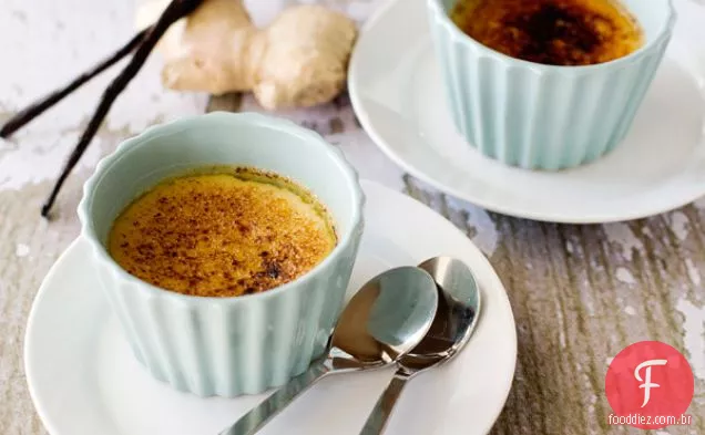 Ginger Mascarpone Creme Brulee