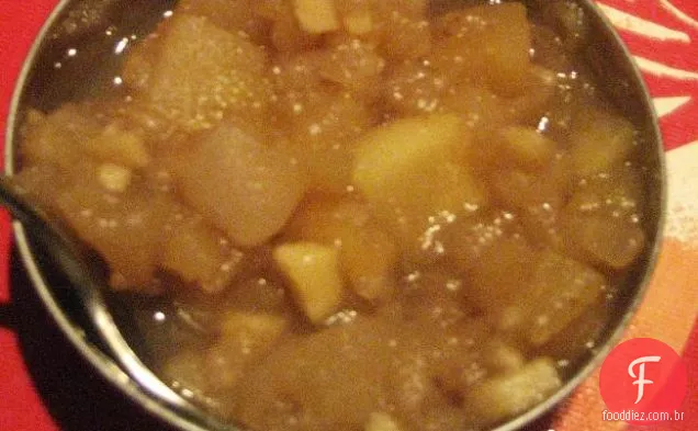Compota De Maçã Com Gengibre