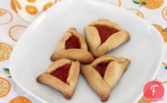Laranja-gengibre Hamantaschen