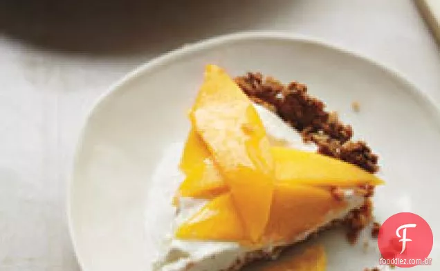 Torta de creme de gengibre e manga