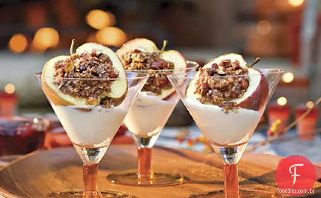 Granola-Maçãs Assadas Com Gengibre
