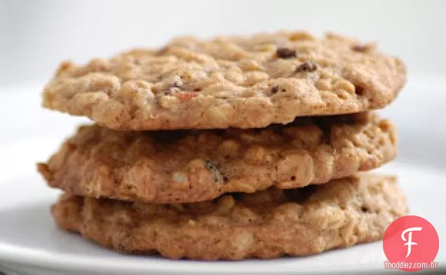 Biscoitos De Aveia Com Cranberries Secas E Gengibre Cristalizado