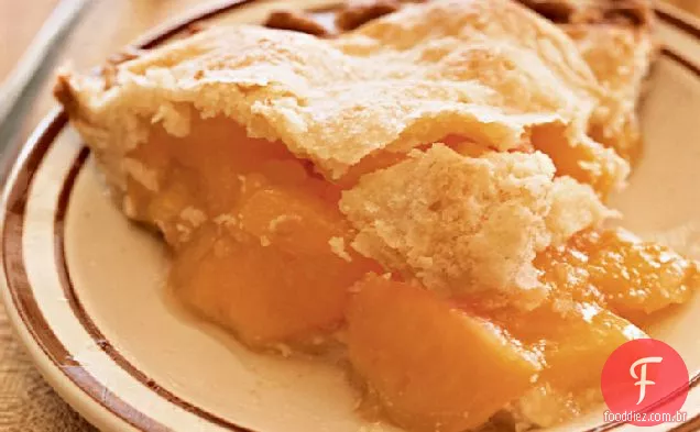 Torta De Pêssego Baunilha E Gengibre