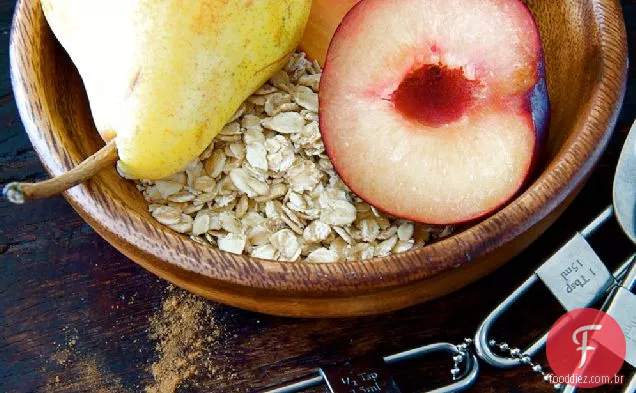 Smoothie Oaty, Pêssego E Pêra