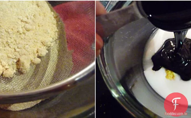 Biscoitos sem glúten do sanduíche do gelado do melaço do gengibre