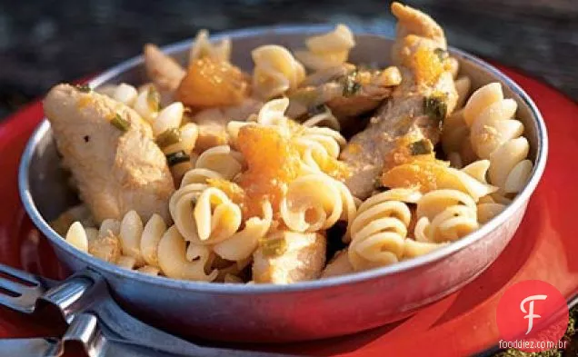 Frango Frigideira Laranja-Gengibre