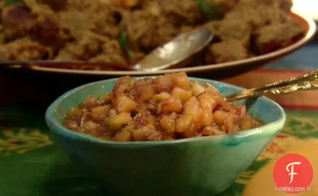 Chutney de maçã verde e gengibre