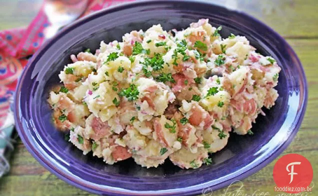 Salada De Batata Vermelha Com Raiz-Forte