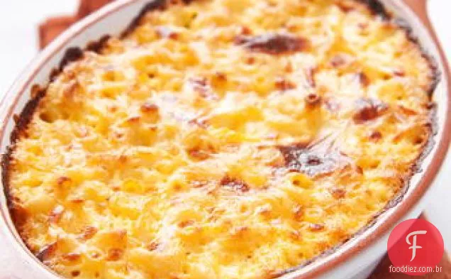 Rábano assado-macarrão com queijo Cheddar