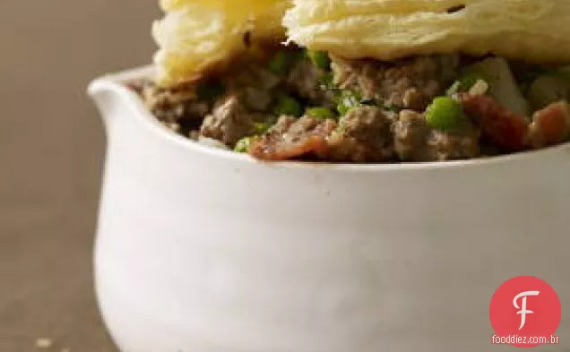 Carne moída não-potpies com cominho-crosta de sal
