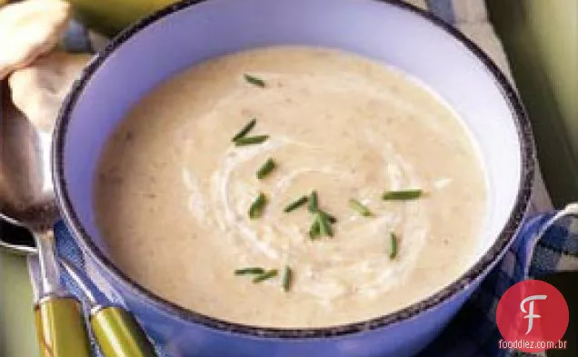 Sopa Cremosa De Alho-Poró De Batata