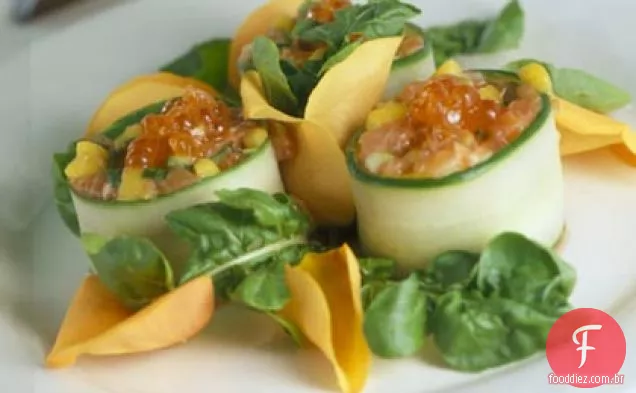 Roulade do Tartare de salmão rei