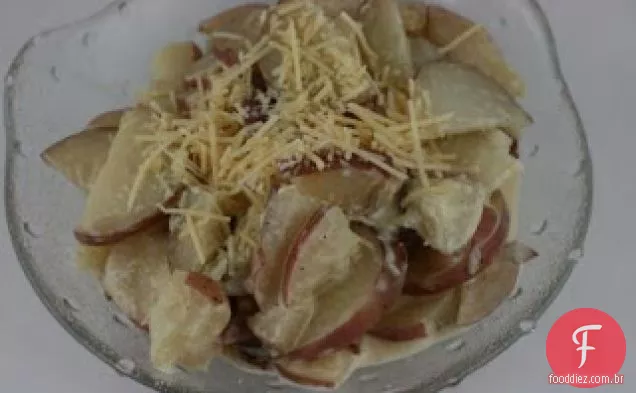 Crockpot Rábano Scalloped Batatas