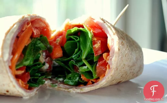 Presunto Veggie Wraps Com Creme De Rábano