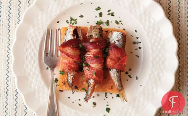 Sardinhas embrulhadas em Bacon