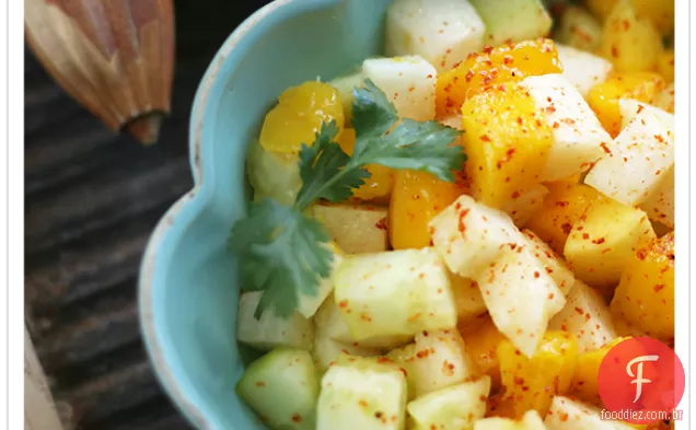 Salada De Manga, Jicama E Pepino