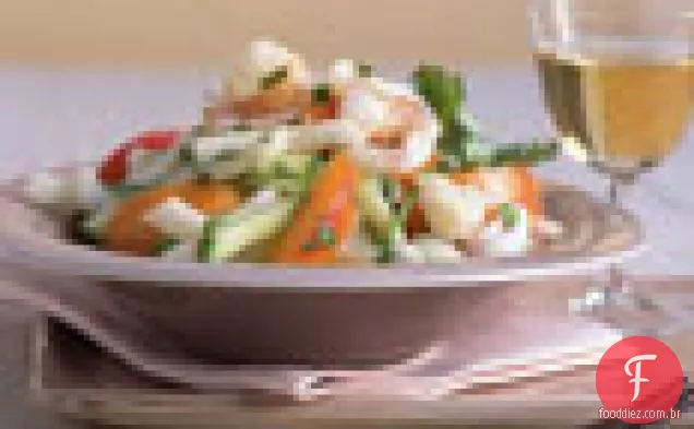 Salada De Camarão, Jícama E Damasco