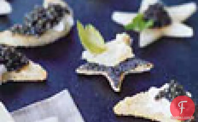 Tapenade on Jícama Stars