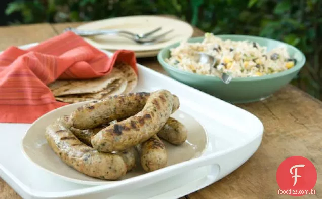 Salsichas De Frango Com Slaw