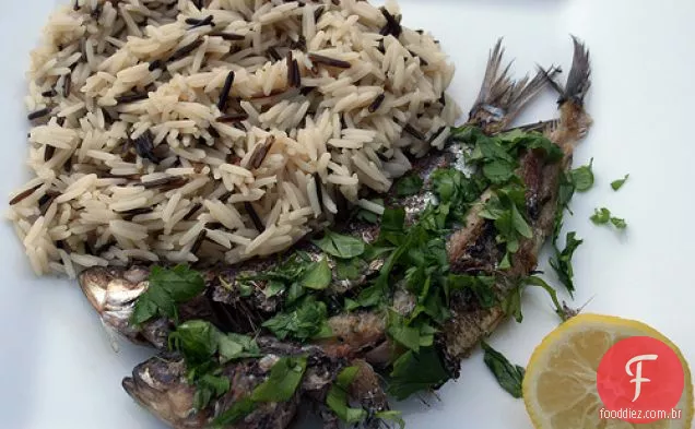 Sardinhas Com Basmati E Arroz Selvagem