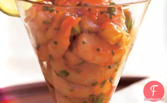 Camarão Grelhado Ceviche Cocktail