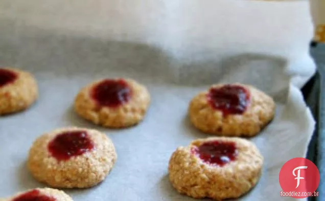 Biscoitos de geléia de impressão digital sem açúcar