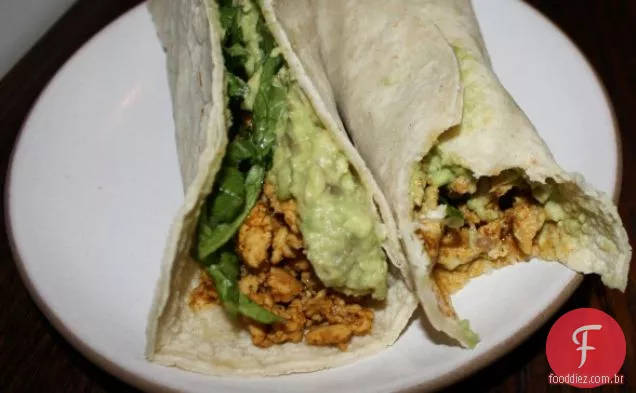 Tacos de peru (ou carne de bovino ou Tempeh)